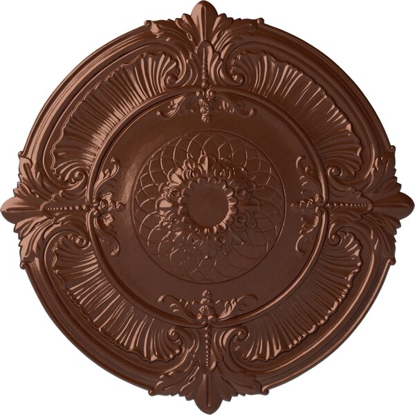 Ekena Millwork Attica Ceiling Medallion (Fits Canopies up to 3 3/4"), Hnd-Painted Copper Penny, 39 1/2"OD x 2 1/2"P CM39ATCPS - main